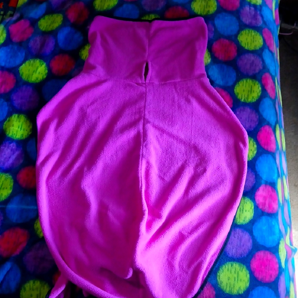 Vibrant Pink Wearable Towel For A Large Dog